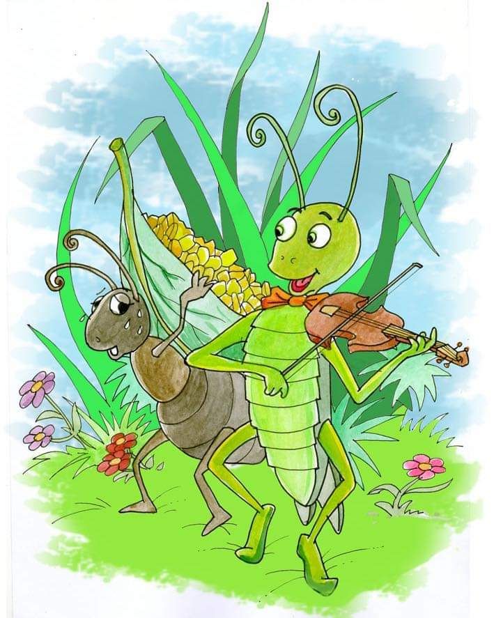 "Cvrčak i mrav"- igrokaz i basna