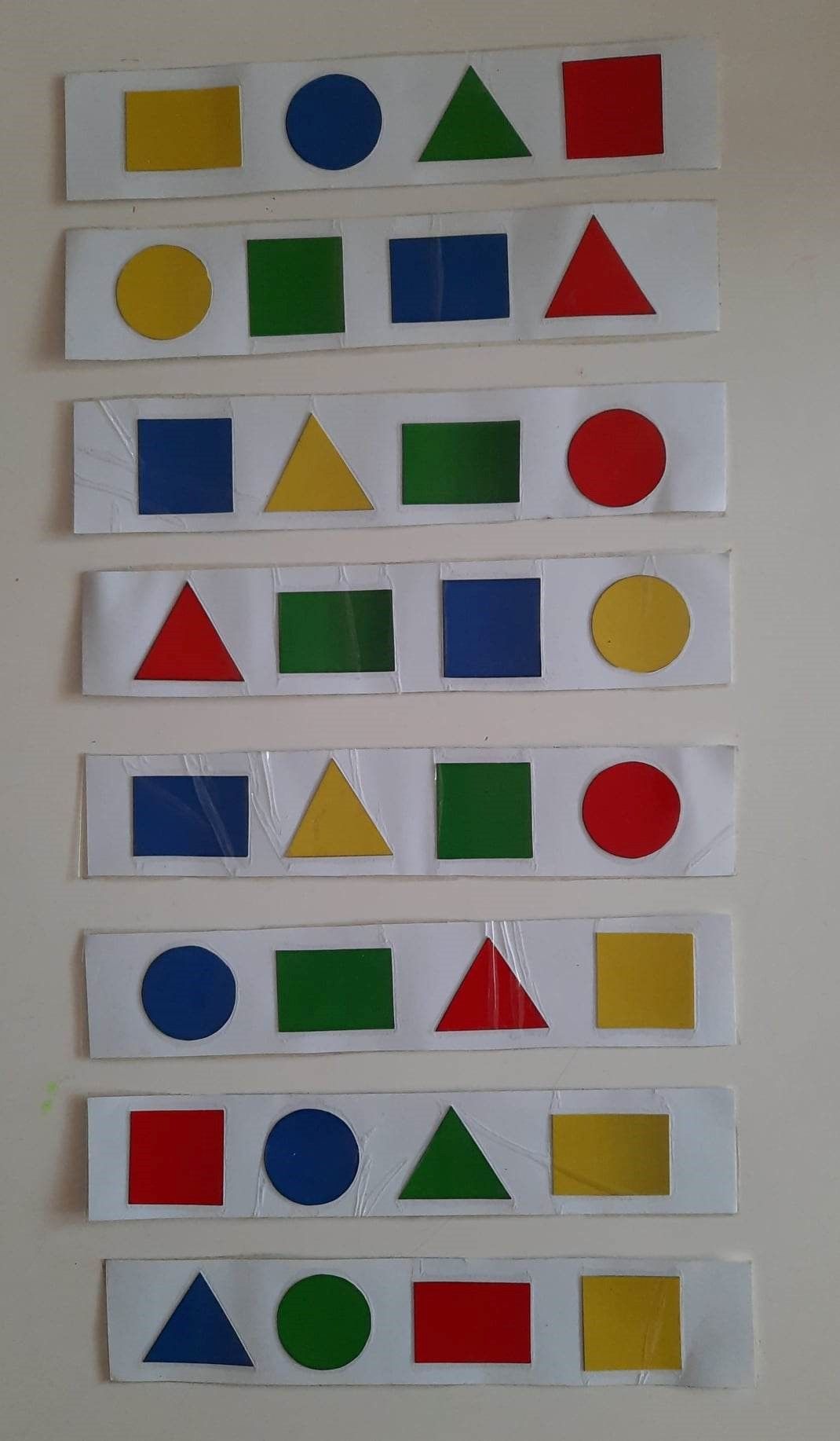 Geometrijski oblici (krug, trougao, kvadrat i pravougaonik)