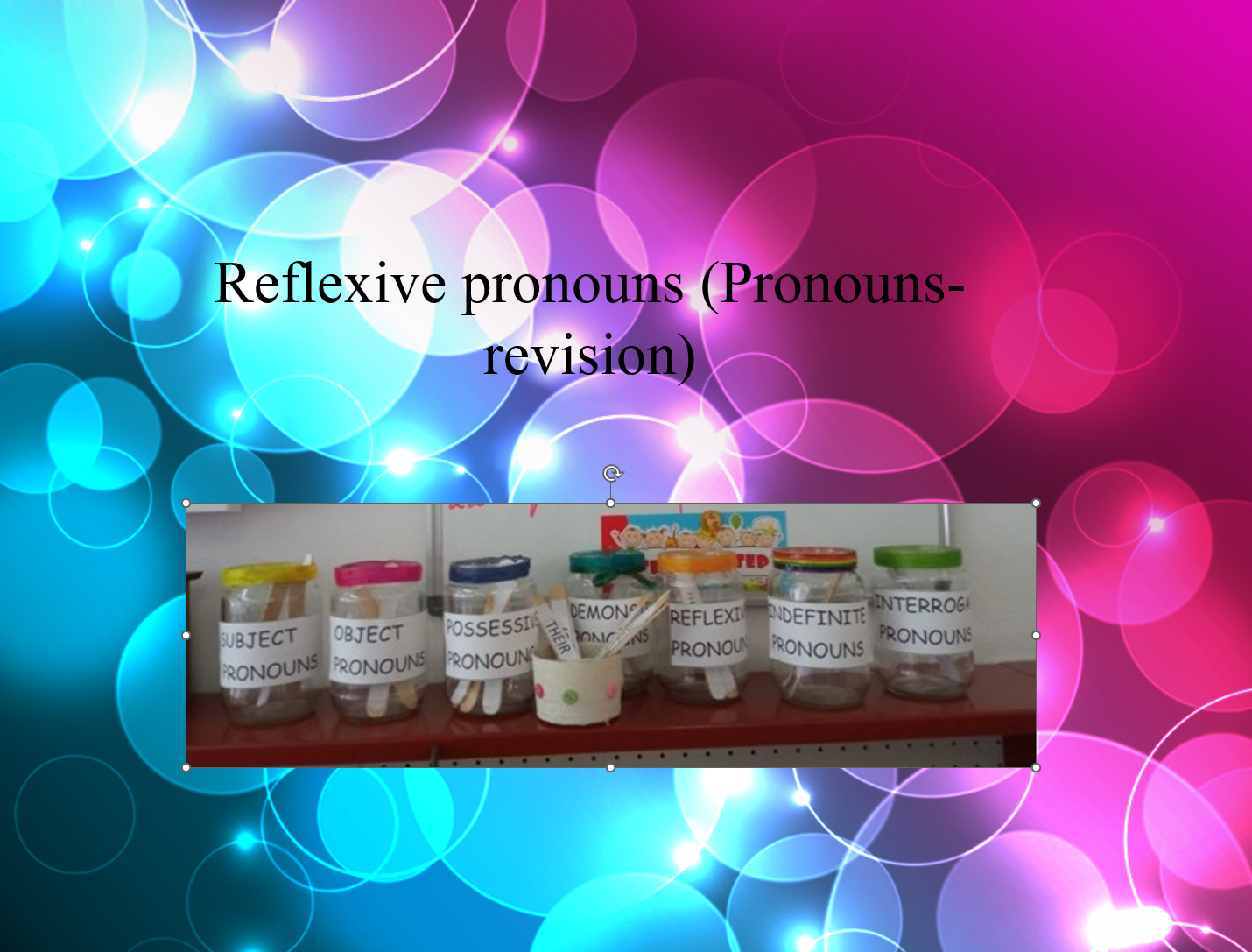 Reflexive pronouns (Pronouns-revision)